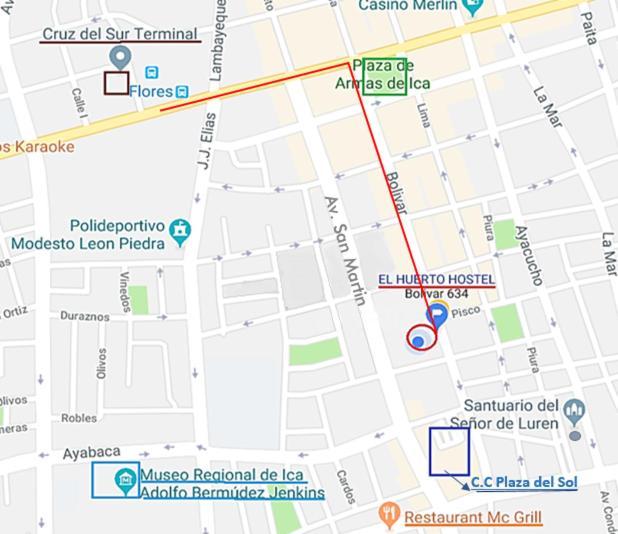 El Huerto Hostel Ica Dış mekan fotoğraf